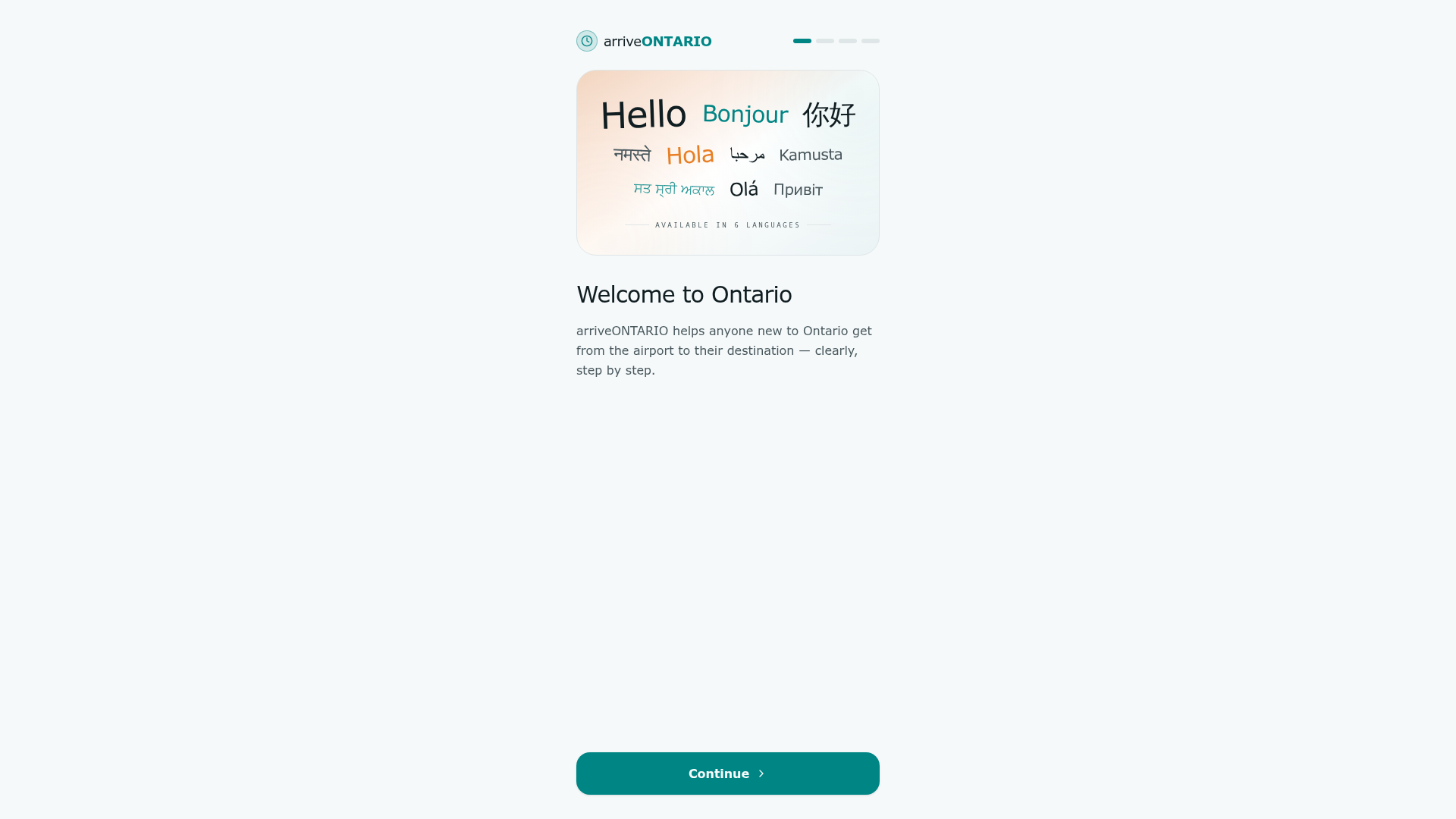 Mobile booking page